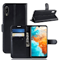 Miniatyrbillede 1 af 5: Huawei Y6 (2019) - Litchi Pung Etui - Sort Black Svart