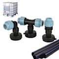 Miniatyrbillede 2 af 2: (Specialtilbud) IBC Tank Vandrørskobling Haveslange Adapter Hjem Vandhanetilbehør Værktøj