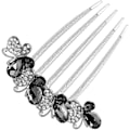 Miniatyrbilde 1 av 5: Hårkam med strass, sommerfugldesign, brudehårtilbehør, sidekam for kvinner, 1 stk. Skil deg ut med dette elegante hårtilbehøret for kvinner