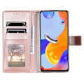 Miniatyrbillede 4 af 5: Xiaomi Redmi Note 11 Pro 5G Etui Mandala Læder Rosaguld