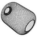 Miniatyrbild 2 av 4: Hål-ut Lamp Mesh Cover Mesh Ljusskydd Hål-ut Lampskärm Metall Ljusskärm Hängande