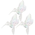 Miniatyrbild 1 av 3: 3 st Kolibri Ornament Akryl Regnbågsfärgad Klar Kolibri Hängande Dekoration