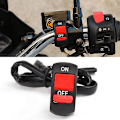 Miniatyrbilde 2 av 5: Universell motorsykkelstyre montering På/av knapp Bryter Flammeutkoblingsbryter Hovedlysbryter Kontroller For Suv Atv Motor