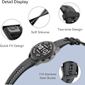 Miniatyrbillede 3 af 5: Rem til Garmin Fenix 7/Fenix 6/Fenix 5/EPIX 2, Quick Fit 22mm Silikone Armbånd til Approach S60/S62, D2 Delta, Forerunner 935/945