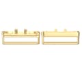 2 st Remadaptrar Klockbandskontakt GULD B B Guld