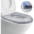 Pikkukuva 1 / 5: Puhallettava WC-istuin imukupeilla, puhallettava WC-istuimen pehmuste, korkeussäädettävä WC-istuin aikuisille senioreille häntäluukivun lievitykseen