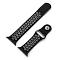 Miniatyrbillede 4 af 5: Silikone Armbånd - Apple Watch 38/40/41 mm - Sort/Grå Sort/Grå Sort/Grå