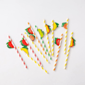 Pikkukuva 3 / 5: Paperipillit, 50 kpl 3D Hedelmäpillit, Cocktailpillit, Ananas Cocktailpillit Juomille, Juhlille, Häihin, Syntymäpäiville, Rannalle (Satunnainen Tyyli...