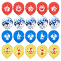 Miniatyrbillede 1 af 3: 20 stk. 12 tommer Karneval Cirkus Tema Printede Balloner Sequins Konfetti Latex Balloner Fest Dekoration Fest Ornament Ferieartikler (blå Coffetti)