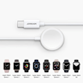 Miniatyrbilde 3 av 5: Joyroom Apple Watch Trådløs Induksjonslader 1.2m USB-C Hvit