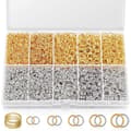 DIY Smyckestillbehör 4600 Bindringar Stängda Öppna Guld Silver