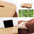 Miniatyrbilde 4 av 5: Allsidig arbeidsbord for fanget med minneskum, perfekt for lesing, skriving, fargelegging og bærbar PC