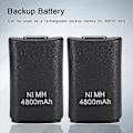 Miniatyrbild 4 av 5: Laddningsbart Batteripaket för Xbox 360 4800mah Ersättningsbatteripaket för Xbox 360