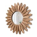 TS-Rund väggspegel med träram och elegant design