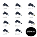 Miniatyrbillede 3 af 5: 1 stk. 5,5x2,5 mm Hun Jack til Han Stik 90 Grader DC Strømstik Adapter 5,5*2,1 mm