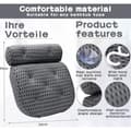 Ergonomisk badekudde med teknologi - Grå - Rektangulær - Bruker 4D Air Mesh-teknologi[PL]