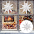 Miniatyrbild 3 av 3: 3 st julpappersstjärnor Hängande lampskärmar Lyktor Lampöverdrag Dekorationer