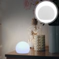 Miniatyrbild 2 av 4: LED-glödande bolllampa Färgglad Utomhus Golvlampa Kreativ Inomhus Nattlampa för Vardagsrum Sovrum (12cm) (Torrbatteri - 16 Färger Fjärrkontroll)