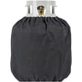 Vattentätt BBQ Gasolflaskskydd Polyester Dammtätt Utomhusgrill Propantankskydd Svart 35 x 41 cm