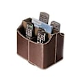 Miniatyrbilde 1 av 2: Faux Leather Fjernkontroll/kontroller TV Guide/post/CD Organizer/caddy/holder Media Oppbevaringsboks - brun