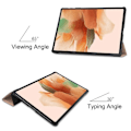 Pikkukuva 4 / 5: Samsung Galaxy Tab S7 FE / S7 Plus / S8 Plus Kotelo Tri-Fold Ruusukulta Ruusukulta