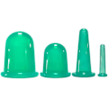 Miniatyrbild 1 av 5: Koppar för Koppingterapi Set Ansiktskopping Set Anti Cellulite Massage Silikon Massagekopp Familjehälsoskötselhjälp - Grön4st