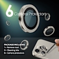 Pikkukuva 3 / 5: NORTHJO iPhone 14 Pro/Pro Max/15 Pro/Pro Max Linssisuoja 2 KPL Champagne