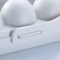 Miniatyrbilde 3 av 5: Eggoppbevaringsboks, 2-pakning Eggboks Kjøleskap, Plast Eggboks, Kjøleskap Eggholder, 12 Eggoppbevaringsboks, for Eggoppbevaring (Rosa, Grå)