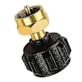 Miniatyrbilde 1 av 3: Fylling av propanflaske for messing gassbeholder Qcc1 adapter