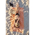 Pikkukuva 2 / 5: Strand - Pyyhe Turkispuuvilla Kylpy Spa Sauna Hammam Matka Jooga Kuntosali Jahti Lakana Kääre Huopa 100 x 180 cm (oranssi)