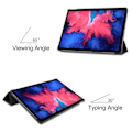 Miniatyrbillede 3 af 5: Lenovo Tab P11 / P11 Plus - Tri-Fold Læder Etui - Sort Black Sort
