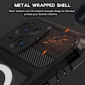 Miniatyrbild 5 av 5: ShellBox iPhone 14 MagSafe IP68 Aluminium Vattentätt Skal Svart