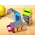 Miniatyrbilde 2 av 2: 1 stk Multifunksjonell Skreller Kutter Rustfritt Stål Mini Firesidig Rivejern Planer Ingefær Frukt Hvitløks Rivejern Matlaging Kjøkkenredskap