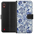 Miniatyrbillede 1 af 3: Samsung Galaxy A10 Pung Etui Blomster Blå...