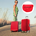 Miniatyrbild 3 av 4: Elastiskt Resväska Skydd, Resväska Trolley Case Skyddande Väska Dammtät Skydd för 26-30 Tum (Röd)