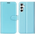 Miniatyrbillede 1 af 5: Samsung Galaxy A35 5G Etui Læder Litchi Lyseblå