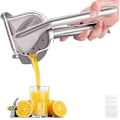 Miniatyrbillede 1 af 3: Ægte citronpresser i rustfrit stål, manuel citruspresser, kraftig manuel presning
