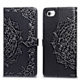 Miniatyrbillede 2 af 5: iPhone 7/8/SE (2020/2022) - Mandala Læder Etui - Sort Black Sort