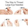 Miniatyrbild 4 av 5: Needles Five Sizes 14, 16, 18, 20, 24 - Blunt Large Eye Needles 25 Pcs for Cross Stitch and More (Silver-25pcs)