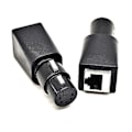 Miniatyrbillede 5 af 5: 1 par DMX til RJ45-stik RJ45 Ethernet til 5-benet XLR Hun & Han Adapter kompatibel med Audio Video