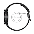 Miniatyrbillede 5 af 5: Silikone Armbånd Til Galaxy Watch 4/5/5 Pro/6/7/FE Sort