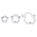 Miniatyrbild 3 av 3: 3-pack Pepparkaksgubbe Pojke Flicka Marsipan Bakset
