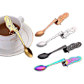 Miniatyrbillede 2 af 5: 5 stk. kaffeskeer i rustfrit stål, havfrue ske, te suppe sukker dessert appetizer krydderi bistro ske, hængende kop multifunktionelle køkkenredskaber