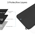 Miniatyrbild 2 av 5: 13-tums färgat datorfodral för 2023-2022 MacBook Air 13,6 tum Apple M2-chip & 2023-2022 MacBook Pro 13,3 tum (svart)