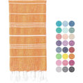 Pikkukuva 1 / 5: Strand - Pyyhe Turkispuuvilla Kylpy Spa Sauna Hammam Matka Jooga Kuntosali Jahti Lakana Kääre Huopa 100 x 180 cm (oranssi)