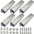 Miniatyrbilde 1 av 4: 6 stk. Push-to-Open Magnetiske Skapdører, Push-Open Magnetisk Skaplås, Dempende hengsellås, Metallisk Magnetlås