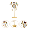 Miniatyrbilde 3 av 3: Hengende Øredobber Organizer Metall Smykke Display Stativ Nøkkelring Display Holder Metall Halskjede Display Stativ Smykke Display Viser