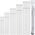 Miniatyrbild 1 av 5: Needles Five Sizes 14, 16, 18, 20, 24 - Blunt Large Eye Needles 25 Pcs for Cross Stitch and More (Silver-25pcs)