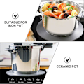 Miniatyrbilde 2 av 3: Induksjonstopp Varmeveiledningsplate Rustfritt Stål Koketopp Varmeomformerplate