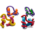 Miniatyrbild 4 av 5: 42-pack Twist-flex Stavar i 7 Storlekar Flexibla Curl Svamp Hårrullar Set Hårskum Locktång Set (slumpmässig färg)